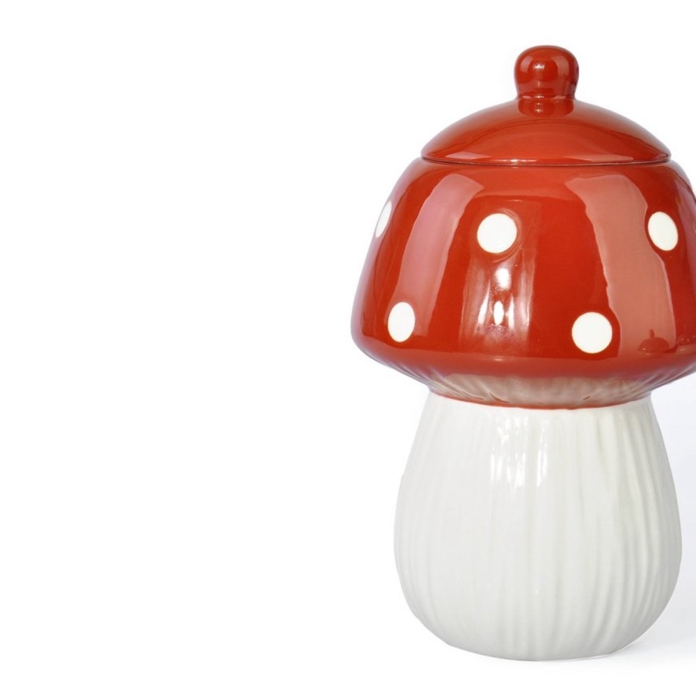 Target 🎯 Ceramic Mushroom Canister Reddish Brown - Picture 4 of 4